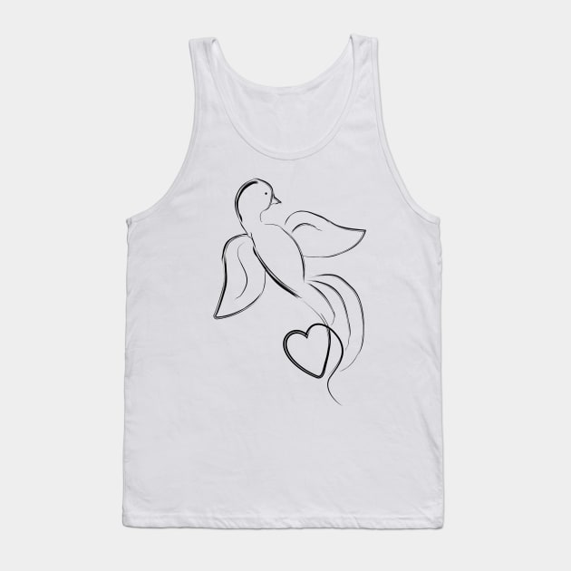 Love Dove Tank Top by Korry